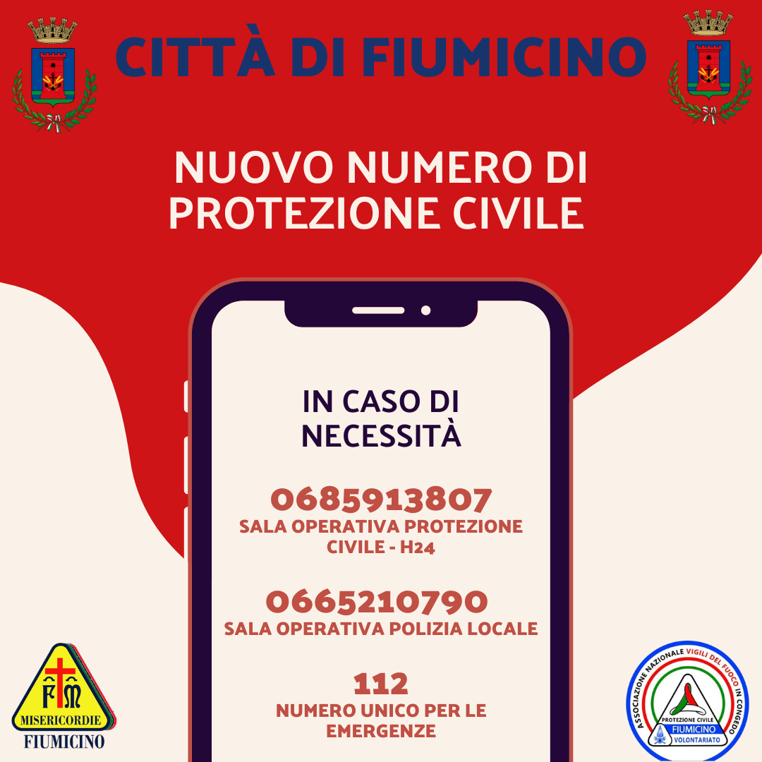 nuovo numero protezione civile
