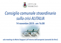 Consiglio Comunale Straordinario sulla crisi Alitalia