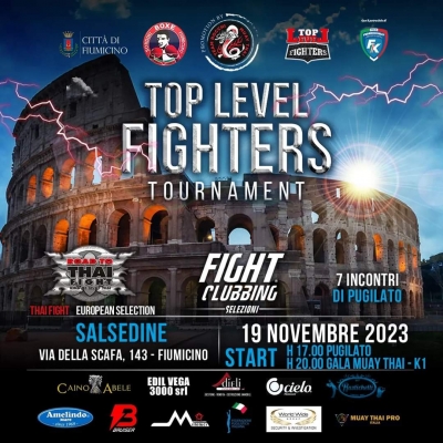 Domenica 19 Novembre "Top Level Fighters” a Fiumicino