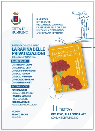 11 marzo presentazione del libro "La Rapina delle privatizzazioni" di Sebastiano Montali