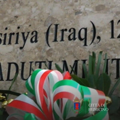 Il ricordo delle vittime di Nassiriya: l’omaggio del Comune di Fiumicino